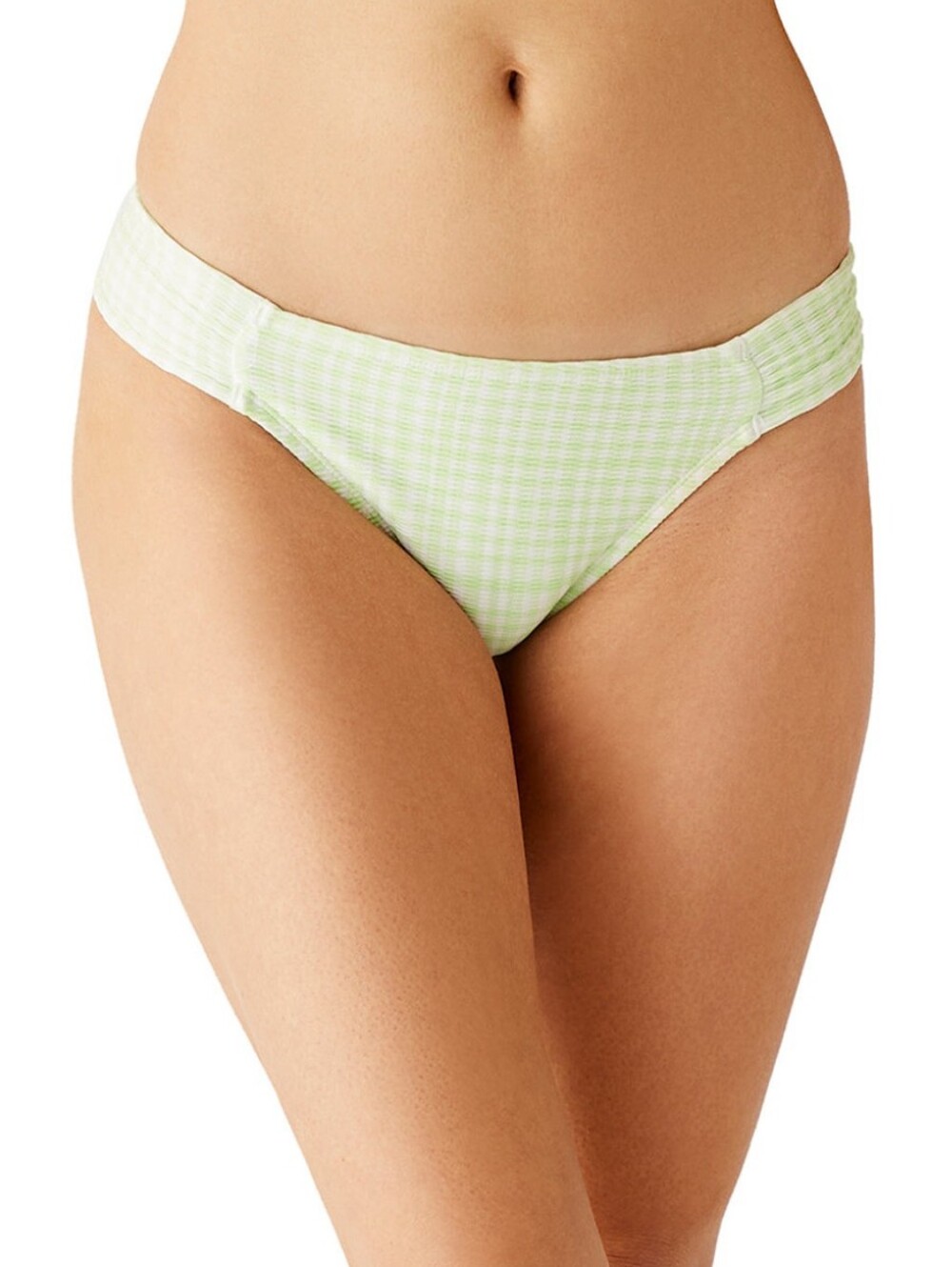 NWT Carve Designs Green & White Spritz Texture Cardiff Bikini Swim Bottom